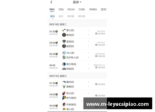 NBA赛程：湖人队的完整比赛日程安排